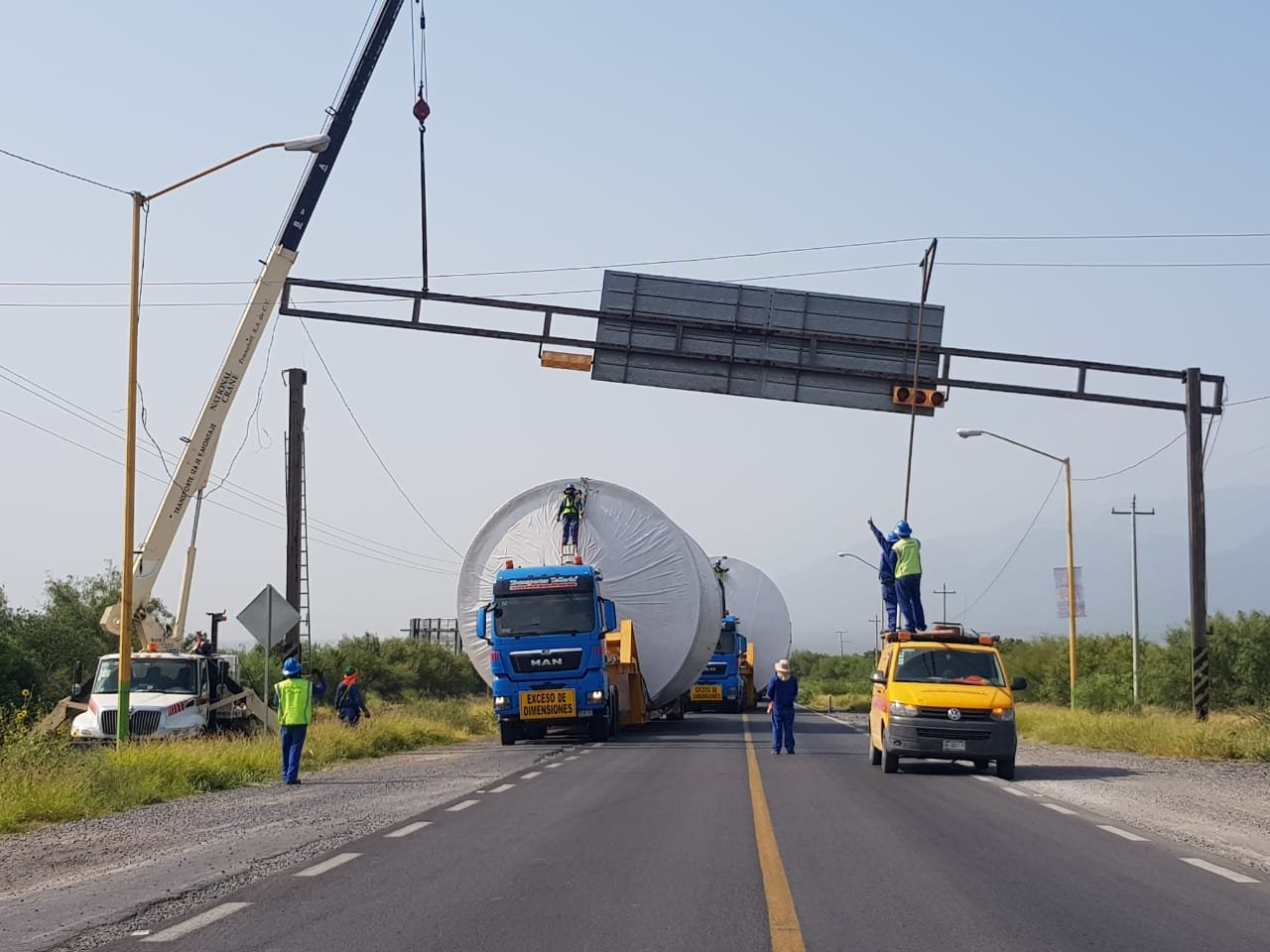 transporte especializado sobredimensionado